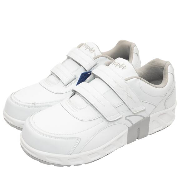 Propét White Malcolm Strap Sneakers Size 15 - Picture 1 of 10